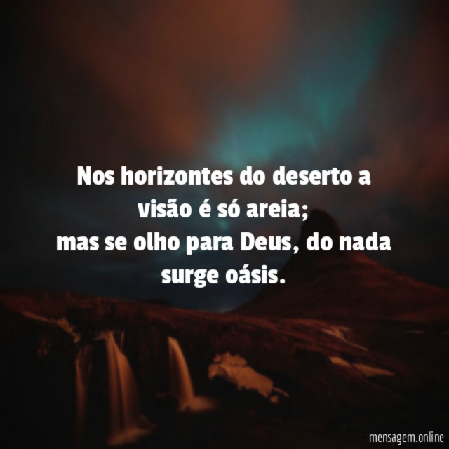 Nos horizontes do deserto a visão é só areia