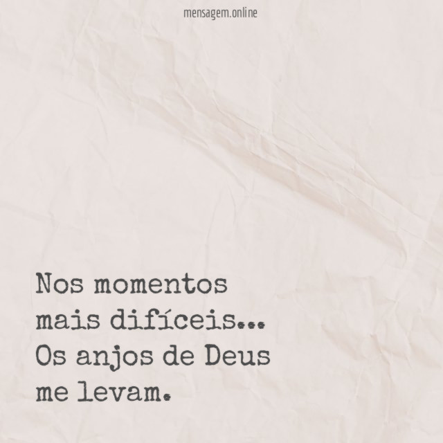 Nos momentos mais difíceis