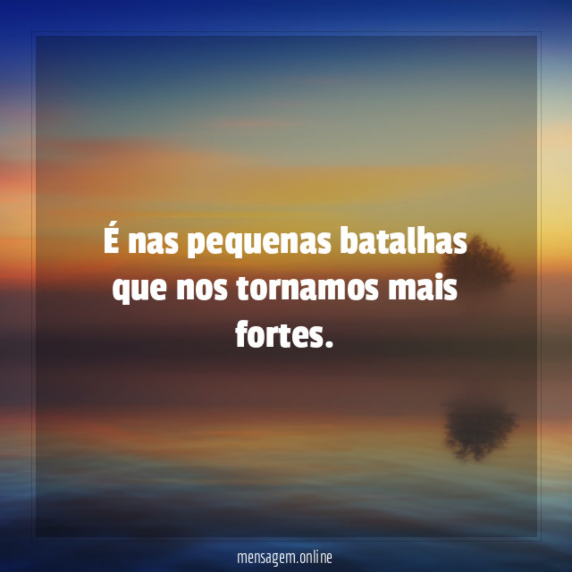 Nos tornamos mais fortes