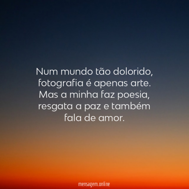 Num mundo tão dolorido