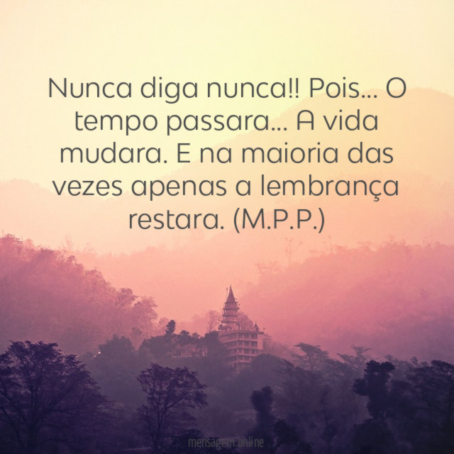 Nunca diga nunca