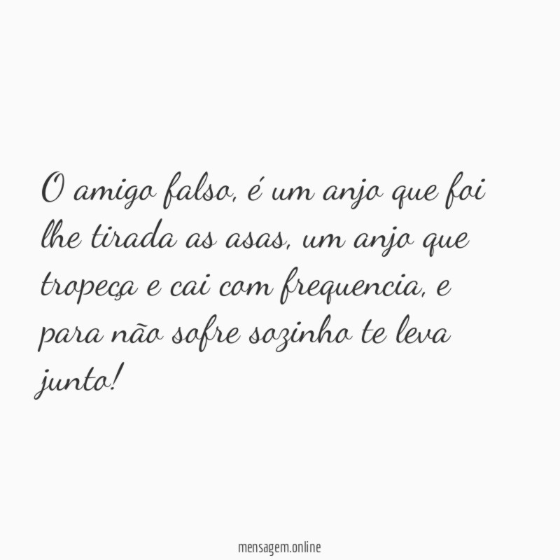 O amigo falso