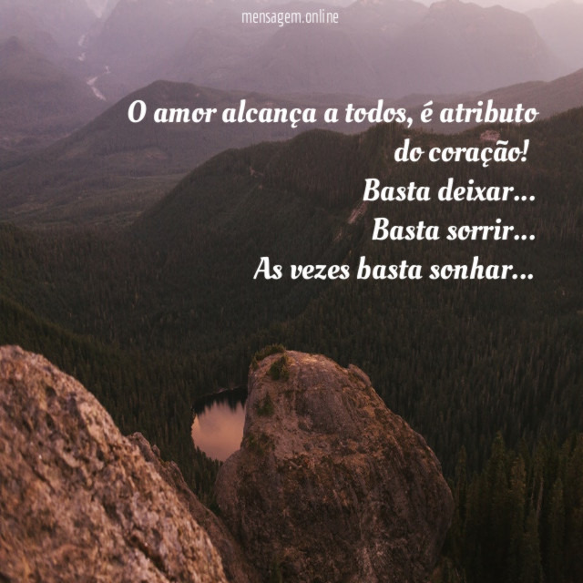 O amor alcança a todos