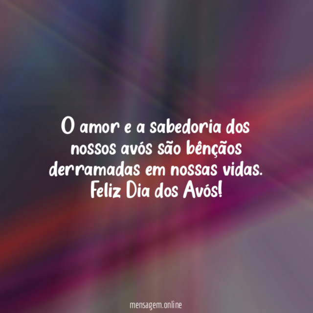O amor e a sabedoria dos nossos avós