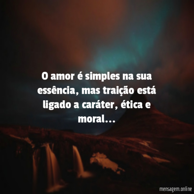 O amor é simples na sua essência