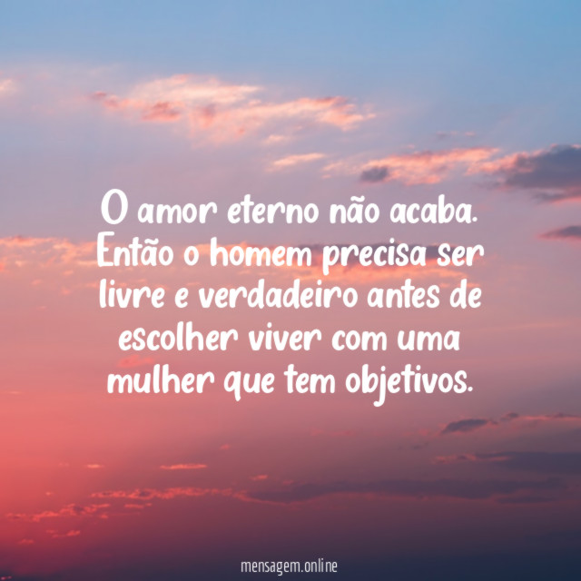 O amor eterno não acaba