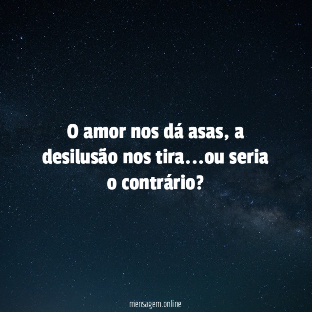 O amor nos dá asas