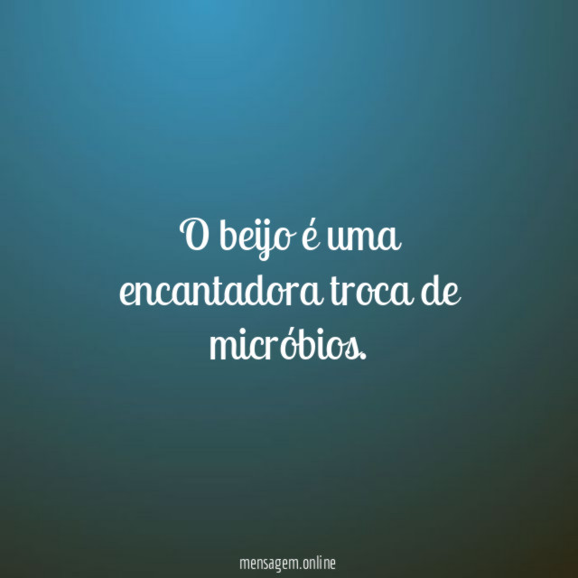 O beijo é uma encantadora troca de micróbios