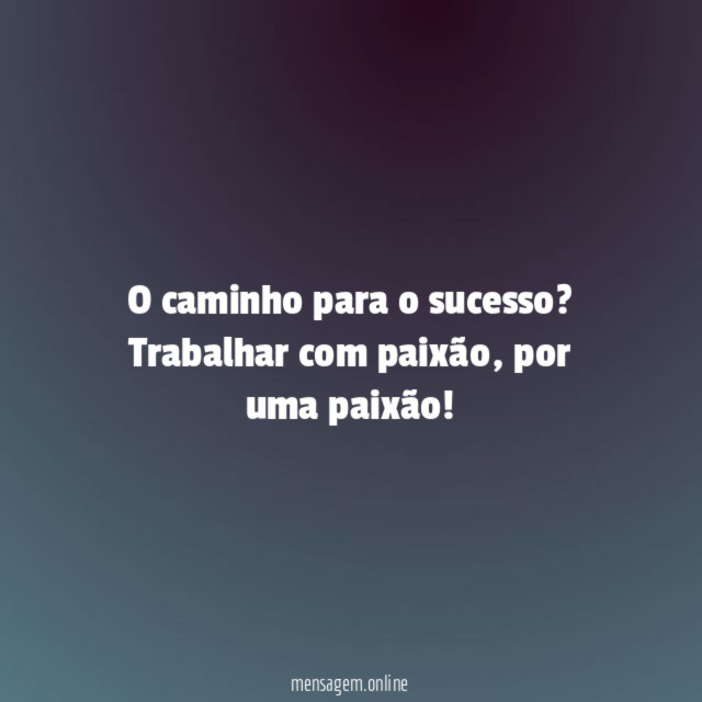 O caminho para o sucesso