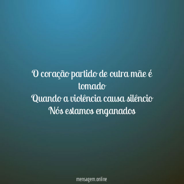 O coração partido de outra mãe é tomado Quando