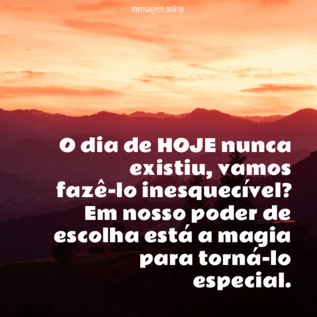 O dia de HOJE nunca existiu