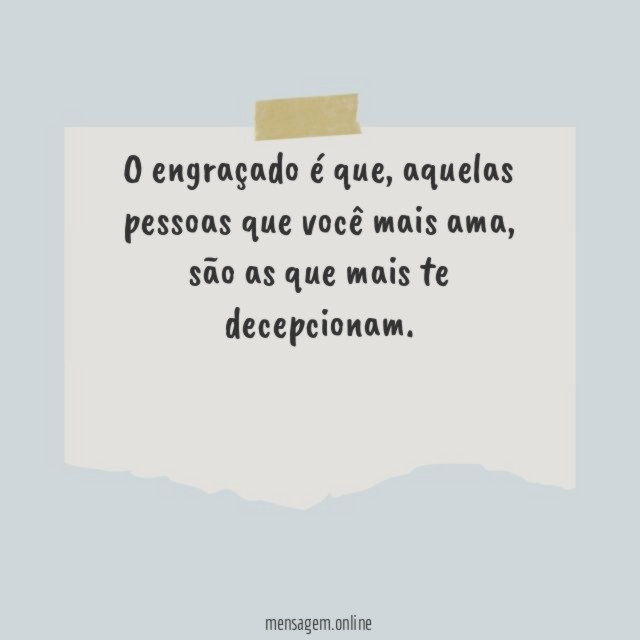 O engraçado é que