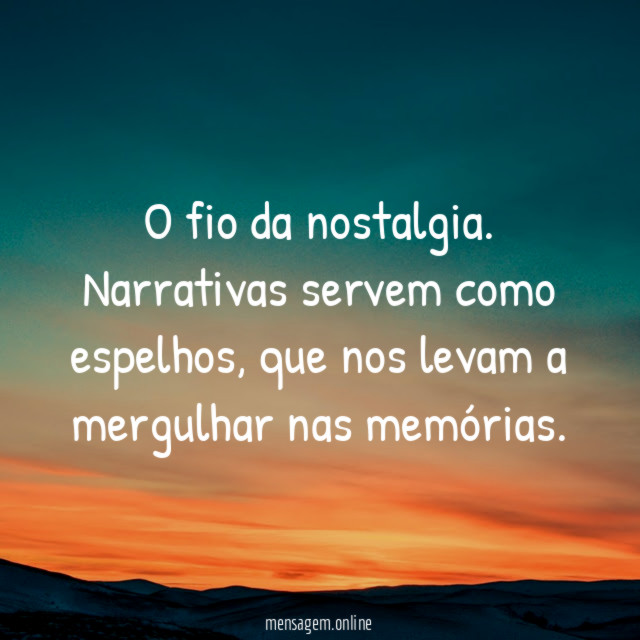 O fio da nostalgia