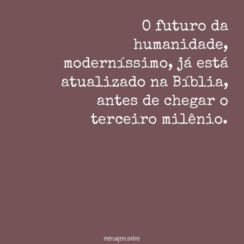 O futuro da humanidade