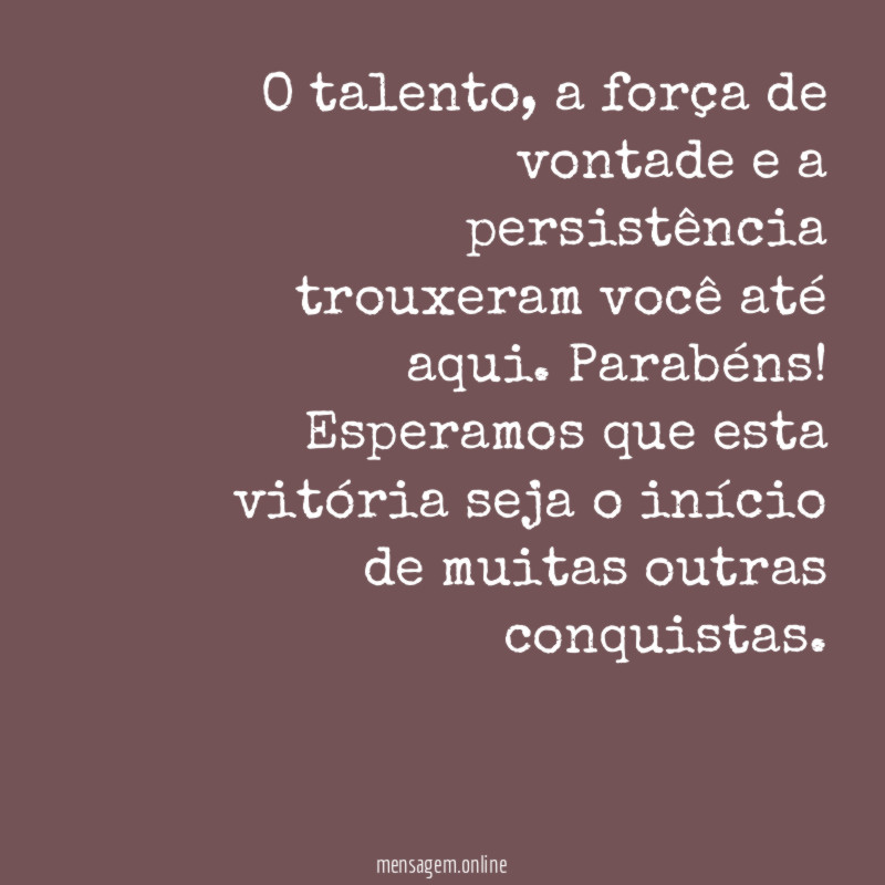 O início