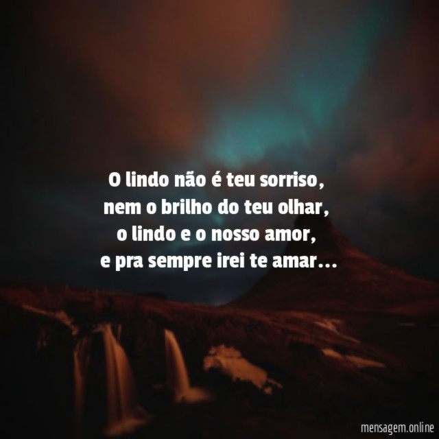 o lindo não é teu sorriso