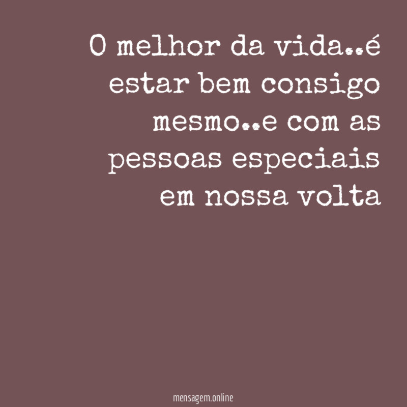 O melhor da vida