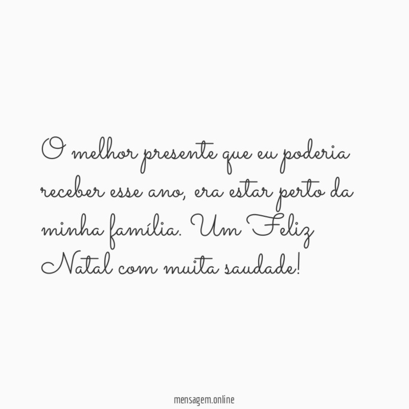 O melhor presente que eu poderia receber esse ano