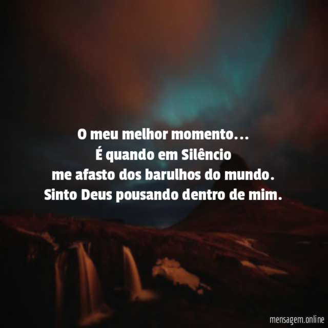 O meu melhor momento