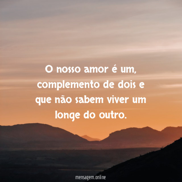 O nosso amor é um