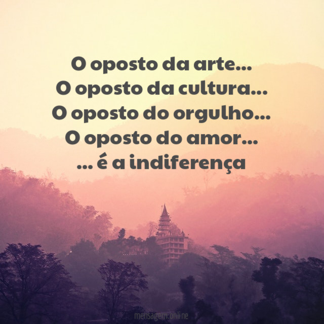O oposto da arte
