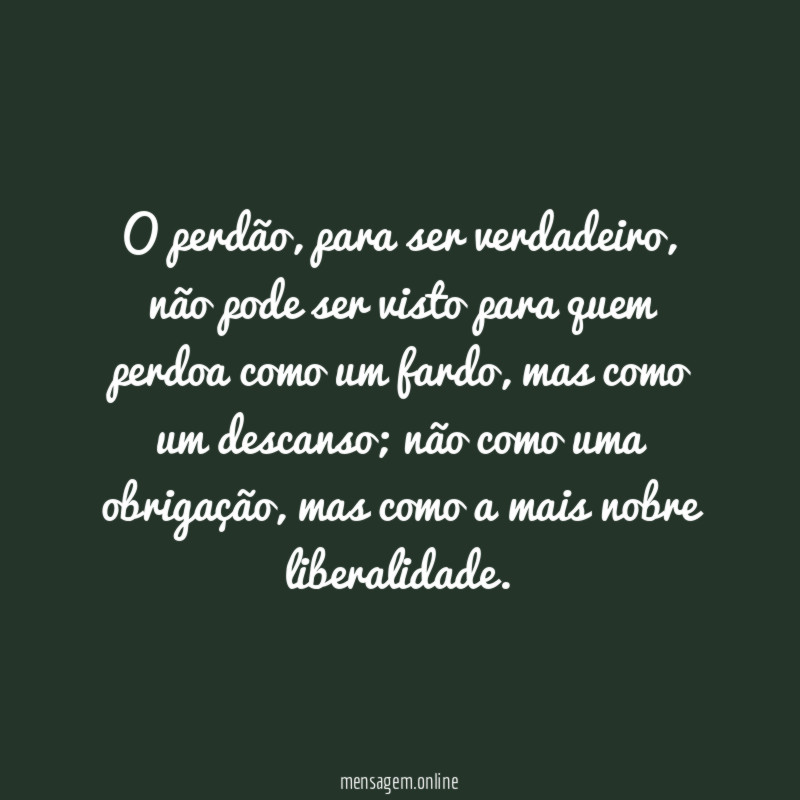O perdão
