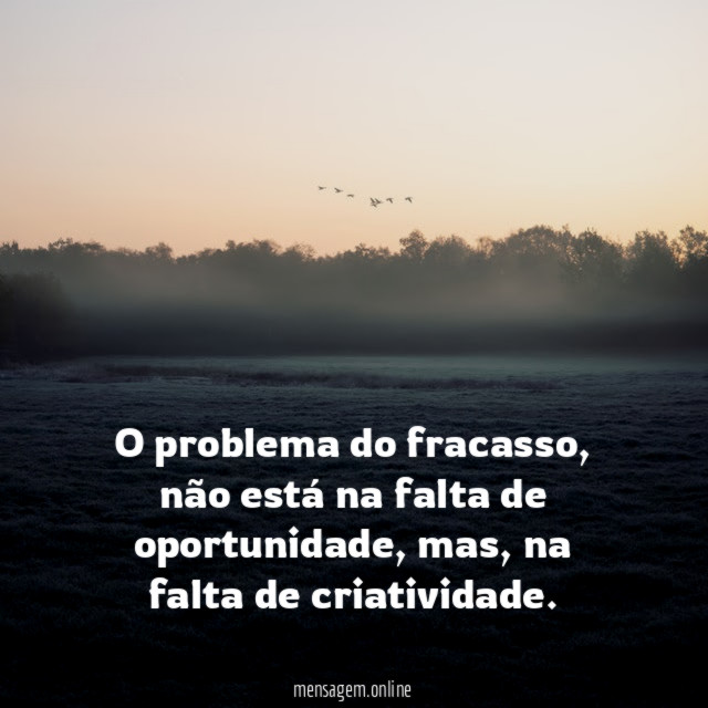 O problema do fracasso