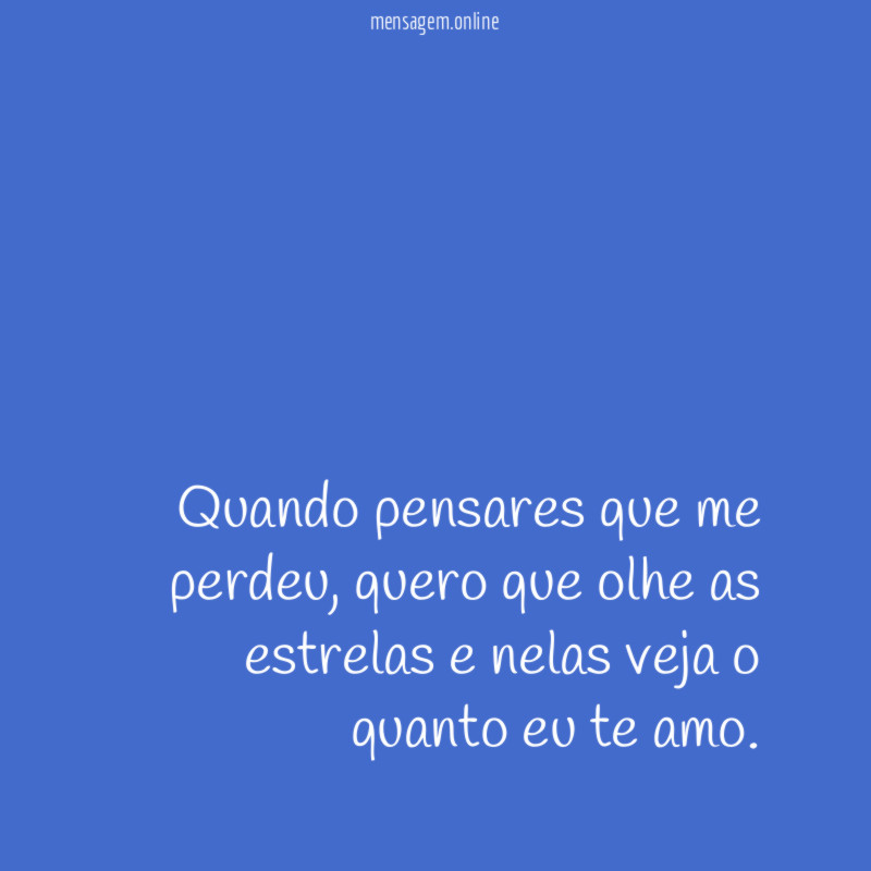 O quanto eu te amo