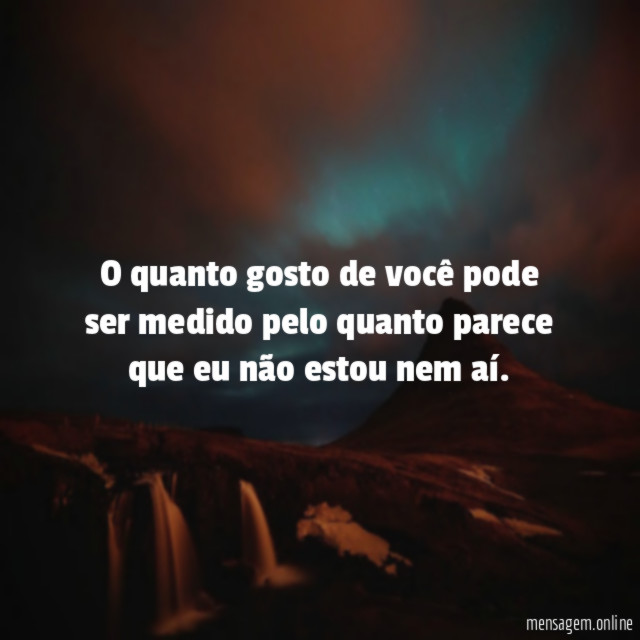 O quanto gosto de você pode ser medido