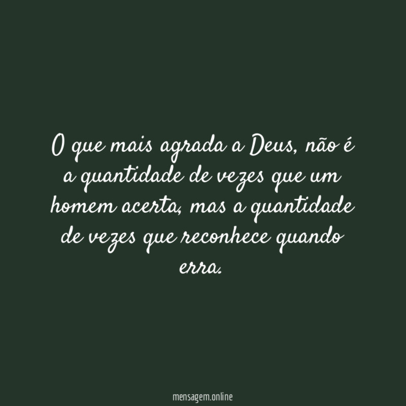 O que mais agrada a Deus
