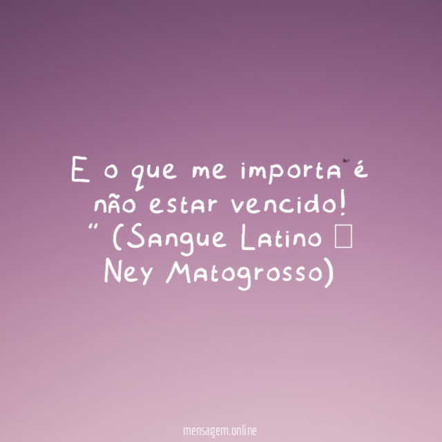 O que me importa
