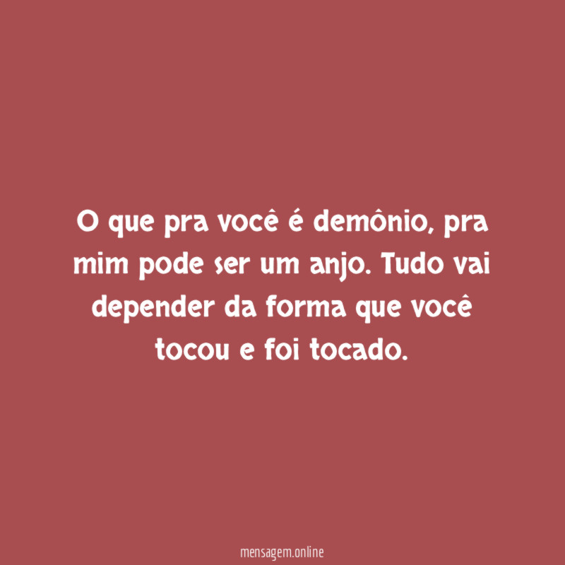 O que pra você é demônio