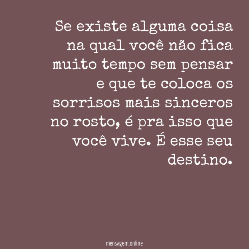 O que quero