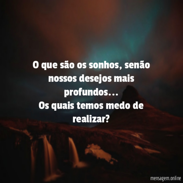 O que são os sonhos