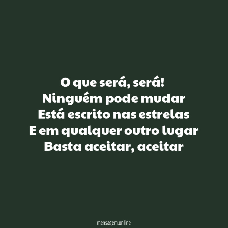 O que será