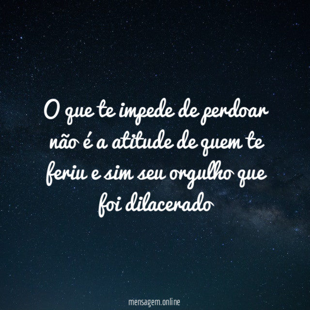 O que te impede de perdoar não é