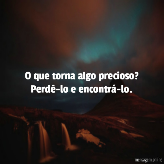 O que torna algo precioso