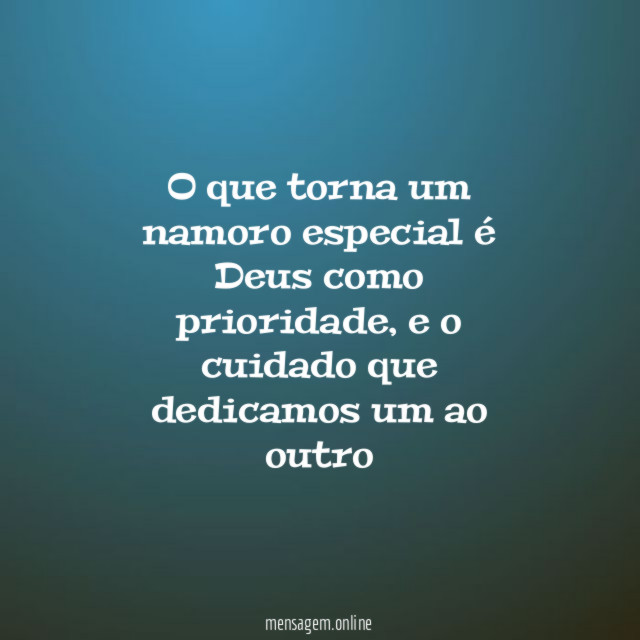 O que torna um namoro especial é Deus como prioridade