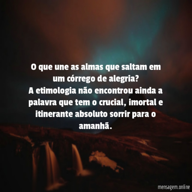 O que une as almas que saltam em