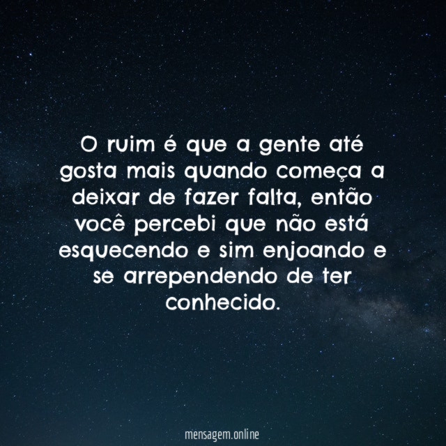 o ruim é que a gente até gosta