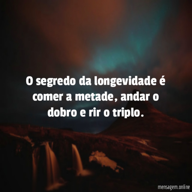 O segredo da longevidade é comer a metade