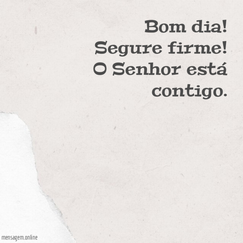 O Senhor está contigo