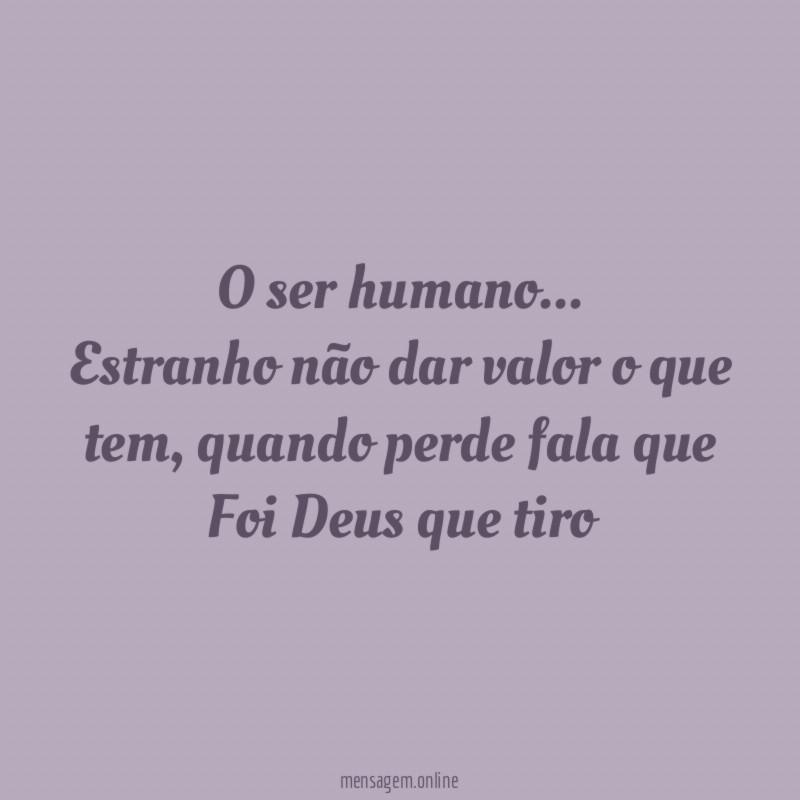O ser humano