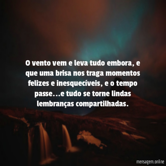O vento vem e leva tudo embora