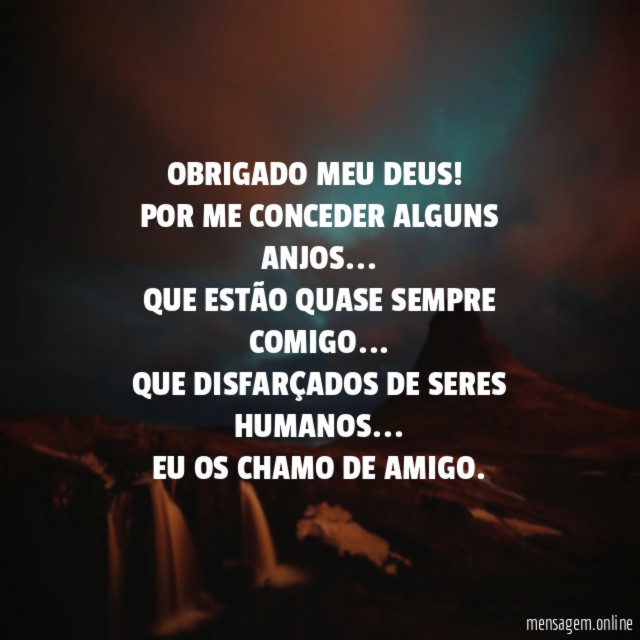 OBRIGADO MEU DEUS