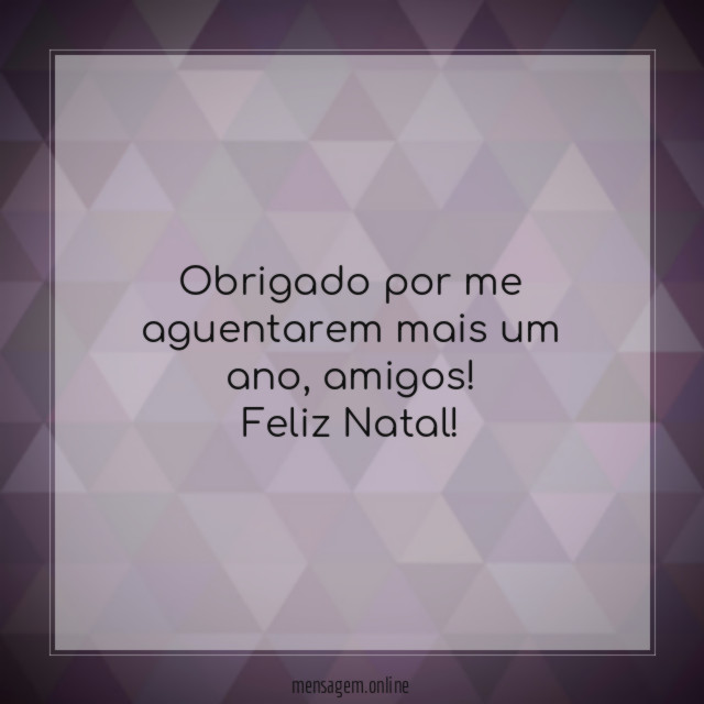 Obrigado por me aguentarem mais um ano