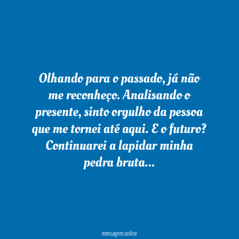 Olhando para o passado