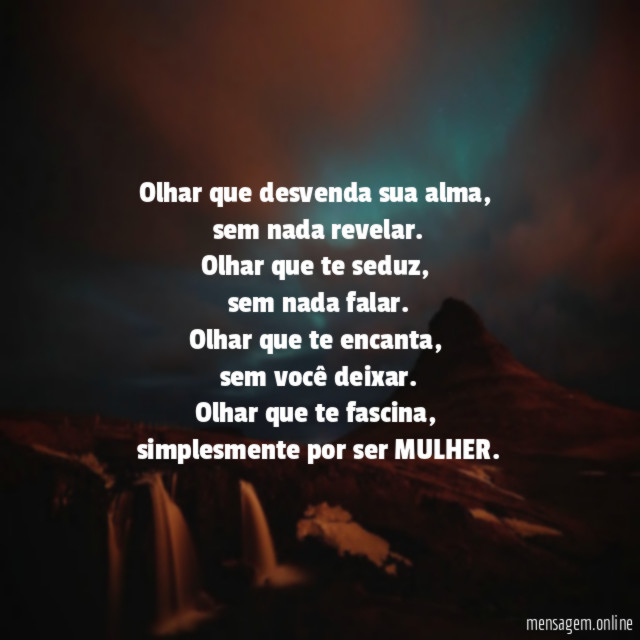 Olhar que desvenda sua alma