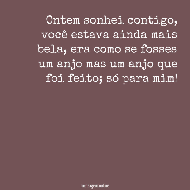 Ontem sonhei contigo