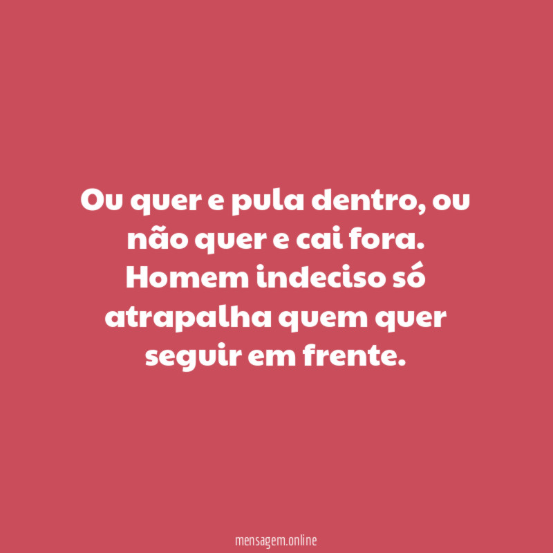 Ou quer e pula dentro